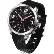 Tissot Prc200 wrist watches: Prc200 Chrono Black Dial t055.417.17.057.