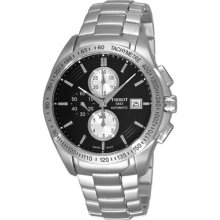 Tissot Watches Men's Velcro-T Black Chronograph Dial Chronograph T0244