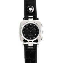 Tissot Women's Odaci-T T020.317.16.057.00 Black Stainless-Steel Swiss Quartz Watch with Black Dial