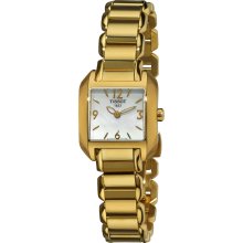 Tissot Women's 'T Wave' Goldtone Stainless Steel Quartz Watch