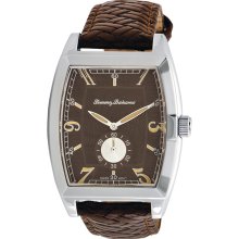 Tommy Bahama Men's Brown Woven Leather Strap Watch