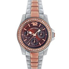 Tommy Bahama Riviera Chronograph Watch in Rose Gold and Crystal Womens