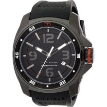 Tommy Hilfiger 1790708 Black Ion Plated Case Silicon Strap Men's Watch