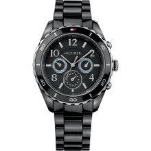 Tommy Hilfiger Black Band Black Dial 1781084 Womens Watch