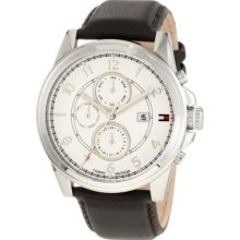 Tommy Hilfiger Men's 1710294 Classic Sub Dial Brown Leather Quartz Watch