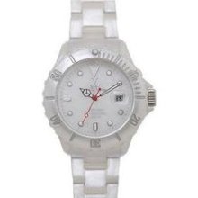 Toy Watch Plasteramic Pearilzed Pearl White Watch FLP01WH ...