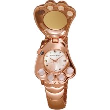 Tsumori Chisato Paw Ladies Watch with Rose Gold Metal Band