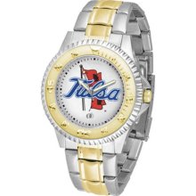 Tulsa Golden Hurricane Mens Stainless 23Kt Watch