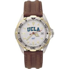 UCLA Bruins All Star Mens Leather Strap Watch