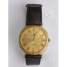 Universal Geneve Gilt Shadow Wristwatch Men's with Microroter