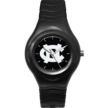 University Of North Carolina Watch - Shadow Edition with Black Rubber Bracelet