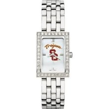 USC Trojans Womens Allure Watch with Stainless Steel Bracelet ...