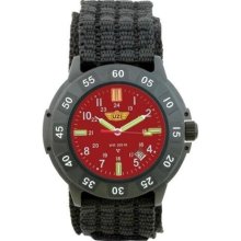 Uzi Protector Tritium Men's Watch Rubber Strap (Red) 003-R