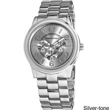 Vernier Women's V205 Round Chrono Look Bracelet Watch (Silver-tone)