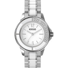 Versus Tokyo Womens Stainless Steel White Dial Crystal Bracelet W ...