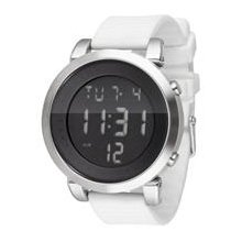 Vestal Digital Doppler Rubber Watch White/brushed Silver/black