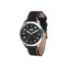 Vestal Heirloom Leather Low Frequency Collection Watches Black/Black/Black One Size Fits All