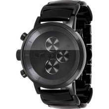 Vestal Mens Metronome Chronograph Stainless Watch - Black Bracele ...