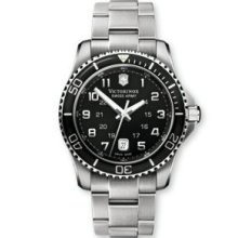 Victorinox 241436 Watch Maverick GS Mens - Black Dial Stainless Steel Case Swiss Movement