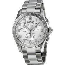 Victorinox Chrono Classic Mother Of Pearl Dial Stainless Steel Ladies Watch