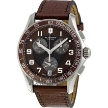 Victorinox Swiss Army Alliance Chronograph Brown Dial Mens Watch ...