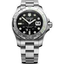 Victorinox Swiss Army Mens Dive Master 500 Stainless Watch - Black Bracelet - Black Dial - 241262