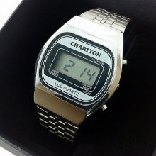 Vintage 1980s Ladies Electronic LCD Quartz Watch by Charlton