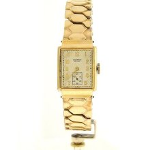 Vintage Lady Monarch De Luxe Mechanical Watch Rare 14k Model