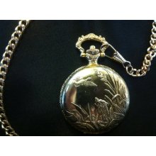 Vintage McGregor Quartz Hunt Club Pocket Watch