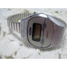 Vintage MEDANA Digital Quartz Watch Needs Battery Excellent Condition