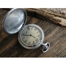 Vintage Pocket Watch Molnia 1970's / Russian Vintage / Mechanical watch / USSR / Soviet Union / Retro Pocket watch