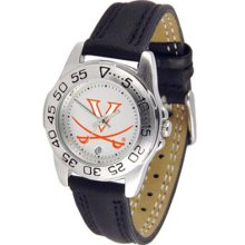 Virginia Cavaliers UVA Womens Leather Wrist Watch
