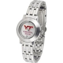 Virginia Tech VT Hokies Ladies Stainless Steel Watch