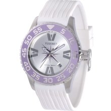 Vuarnet Womens H2O Lady Stainless Watch - White Rubber Strap - White Dial - VUAV35.004