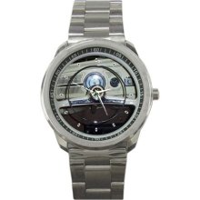 VW Volkswagen Karmann Ghia Steering Wheel Sport Metal Watch