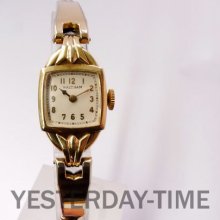 Waltham 1934 Gold Filled USA 15 Jewel Ladies Manual Watch