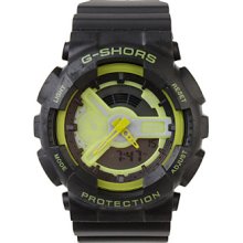 Waterproof Sporty Double Movement Stop Digital Watch with Night Light - Green