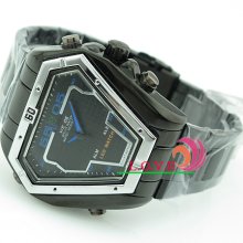 Weide Mens Digital & Analog Alarm Led Mode Waterproof Dual Display Sport Watch