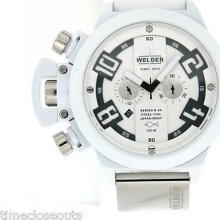 Welder K24 3311 White Chrono 50mm Mens Watch Fast Shipping