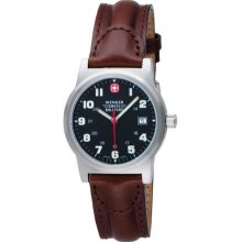 Wenger Swiss Military 72917 Men'S 72917 Classic Field Black Dial Brown Leather Military Watch