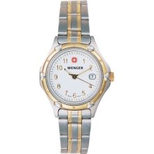 Wenger Women's Standard Issue Stainless Steel Braceletw/ Gold-Plated Acce