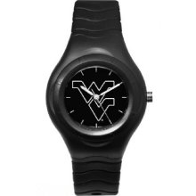 West Virginia Mountaineers Shadow Black Sport Watch w/White Logo