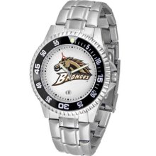 Western Michigan Broncos WMU Mens Steel Bandwrist Watch