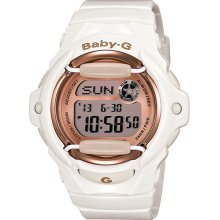 White casio baby-g whale series watch bg169g-7