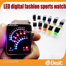 Wholesale White Silicone Sector Led Cold Light Watch Led Digital Fas