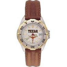 Womens All Star Watch with Leather Band: Texas Longhorns