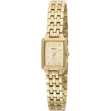 Women's Gold Tone Stainless Steel Case and Bracelet Quartz Gold Tone