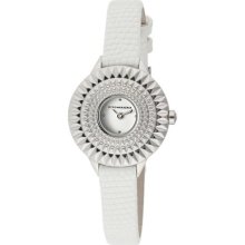 Women's Jolie White Dial White Genuine Leather ...