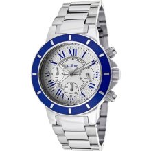 Women's Marina Chronograph Light Silver Dial Stainless Steel ...