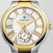 Women's Philip Stein Large Round Watch Head, Two-Tone